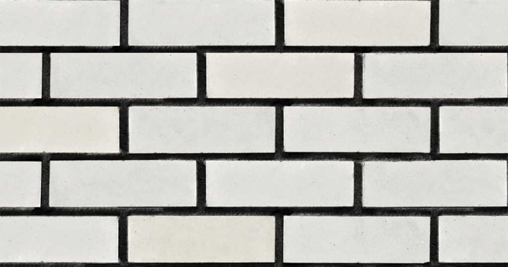smooth edge brick 731 white